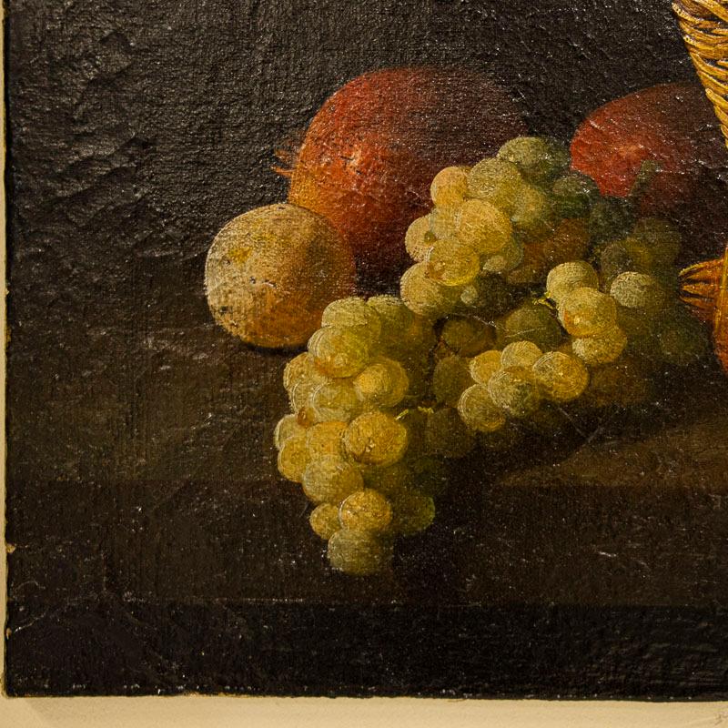 Original Oil on Canvas Painting of Still Life with Pomegranates by Joaquín Millá 1