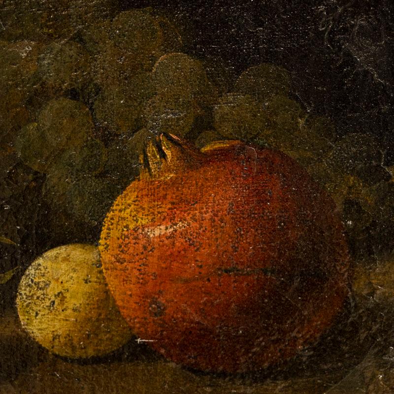 Original Oil on Canvas Painting of Still Life with Pomegranates by Joaquín Millá 2