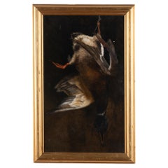 Original Oil On Canvas Painting of Wild Duck, Danish School circa 1880