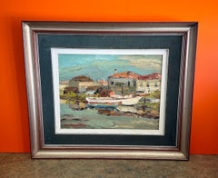 Huile sur toile originale de l'artiste italien Dino Tronchin