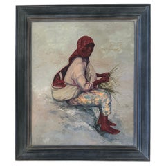 Original Oil on Canvas Southwest American Indian Portrait by Susan Eyer-Anderson