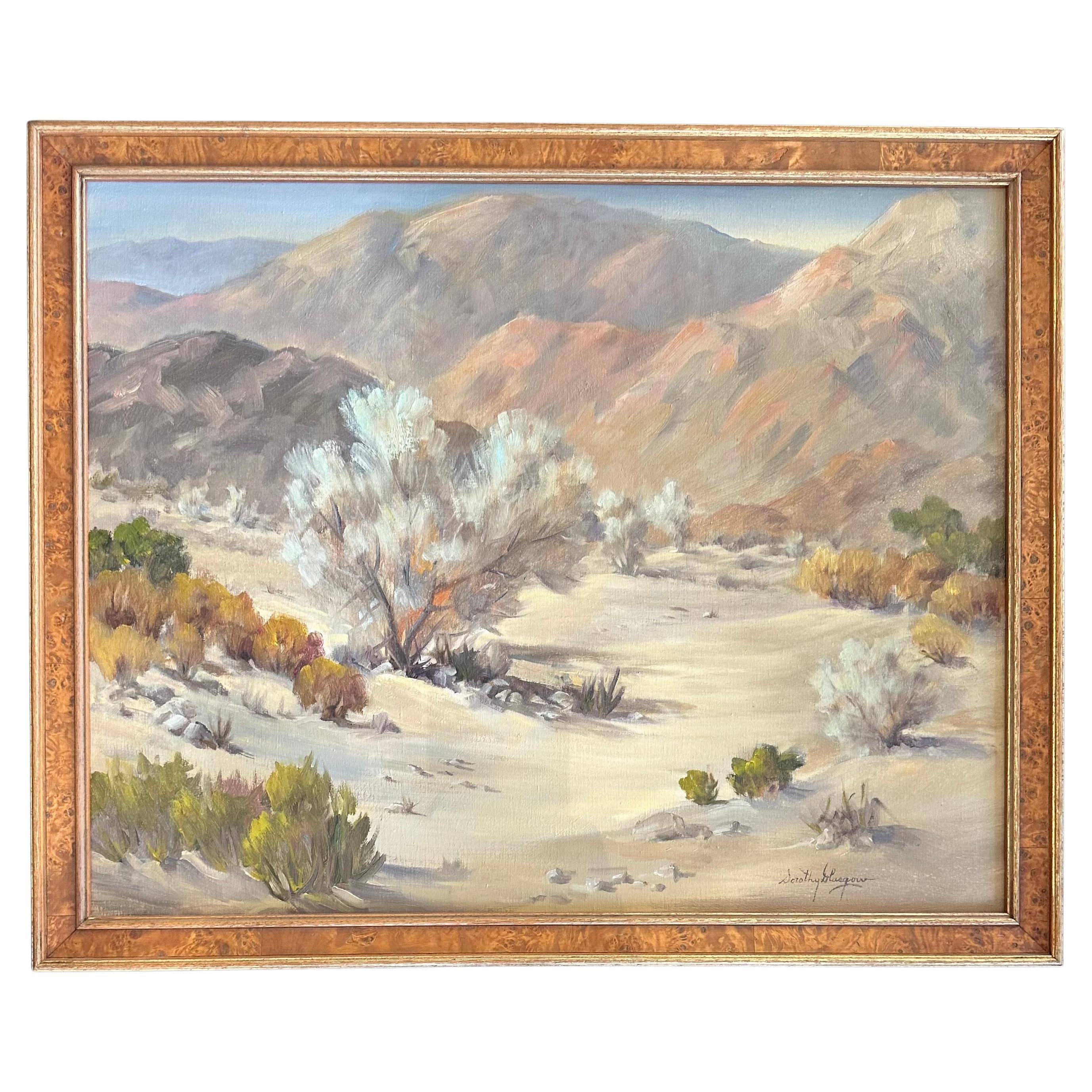 Original Oil on Canvas Southwest Desert Plein Air Painting by Dorothy Glascow For Sale 3