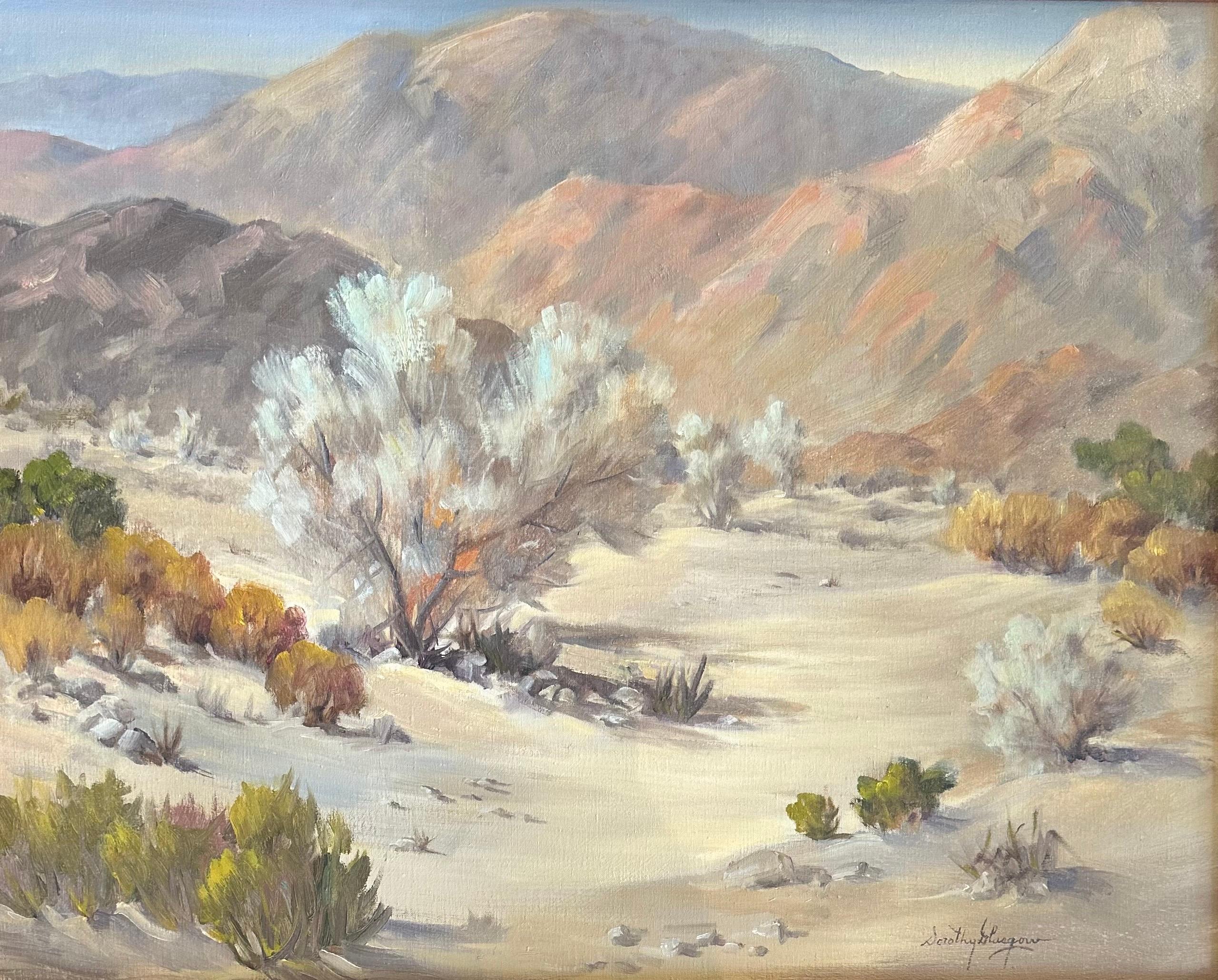 American Classical Original Oil on Canvas Southwest Desert Plein Air Painting by Dorothy Glascow For Sale