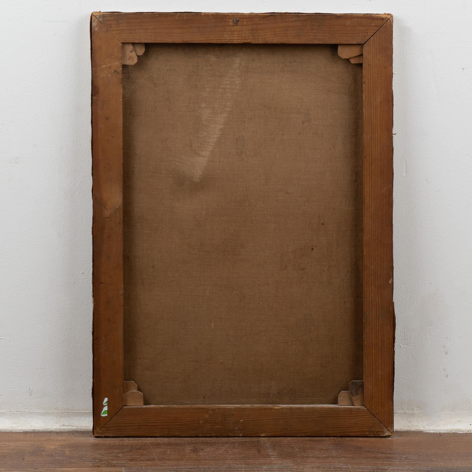 Óleo original sobre lienzo Bodegón de caza, firmado y fechado J Madsen 1913 en venta 6