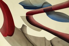 Huile sur panneau originale de Guy Dessauges, artiste suisse, 1978, 2805/09