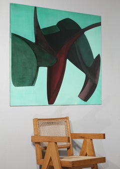 Huile originale sur panneau Peinture de Guy Dessauges Années 70/80 Artiste suisse, 214/17