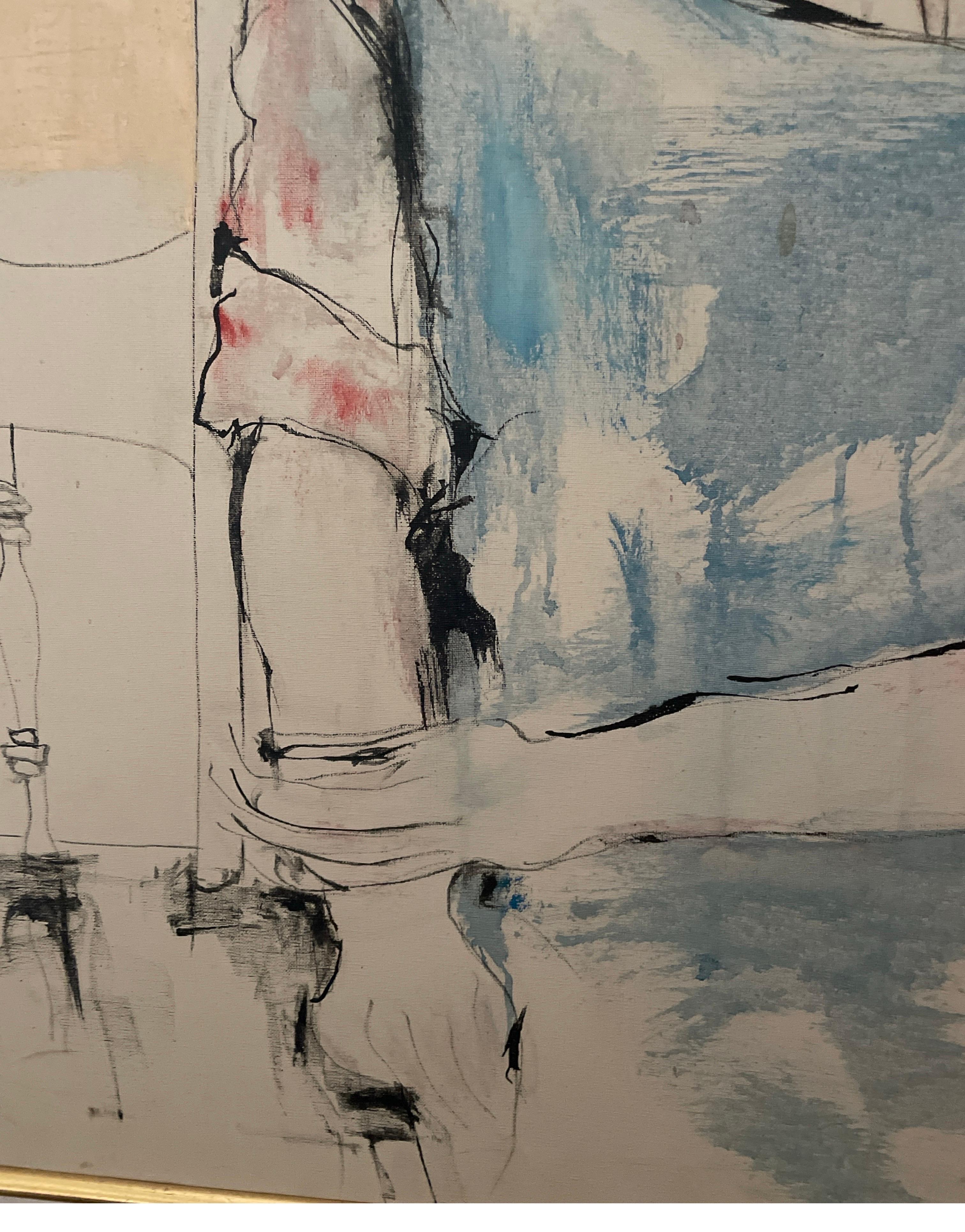 Original Oil Painting by Gino Hollander In Good Condition For Sale In West Palm Beach, FL