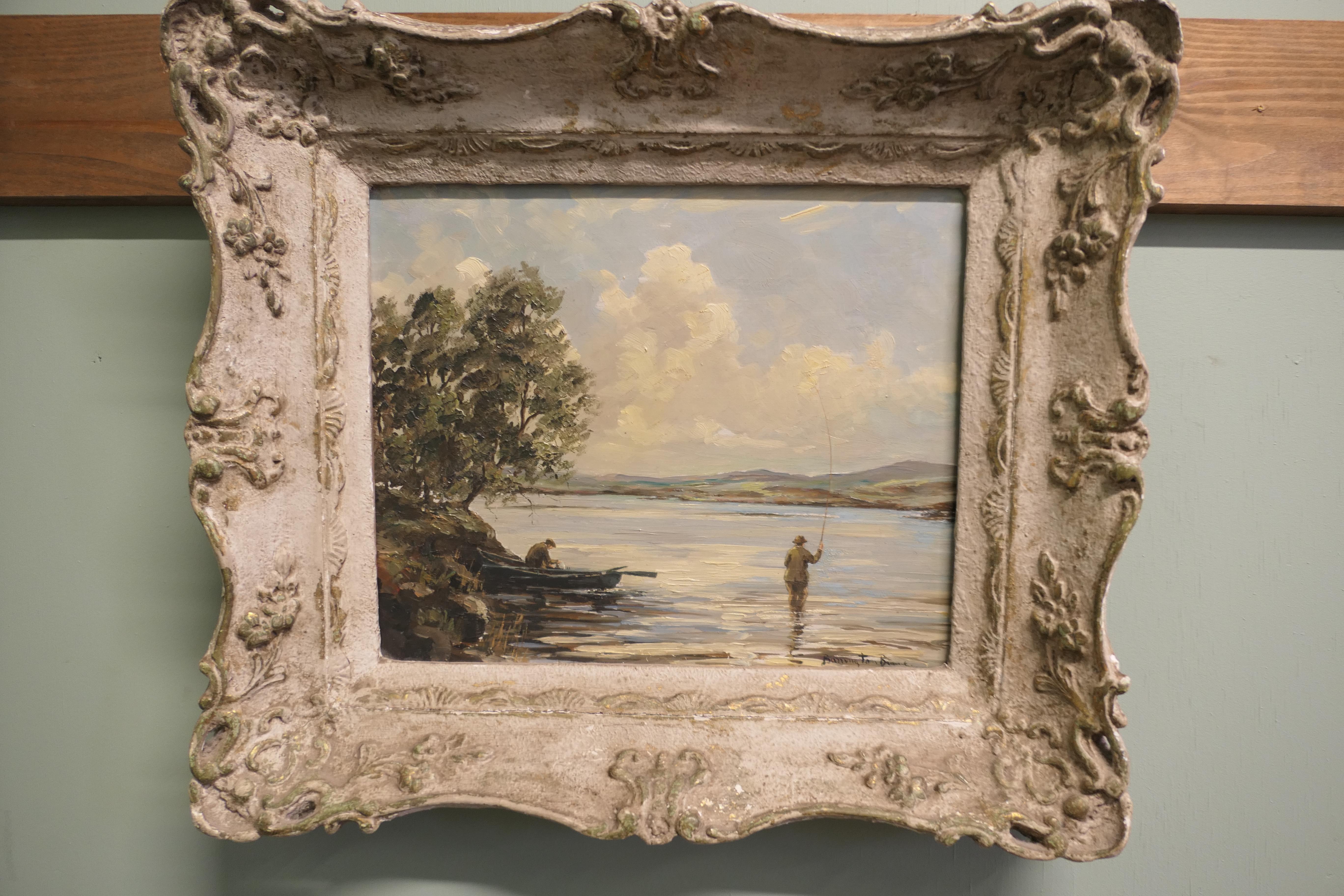Original Ölgemälde von William Ellis Barrington-Browne Ein schönes Stück (Volkskunst) im Angebot