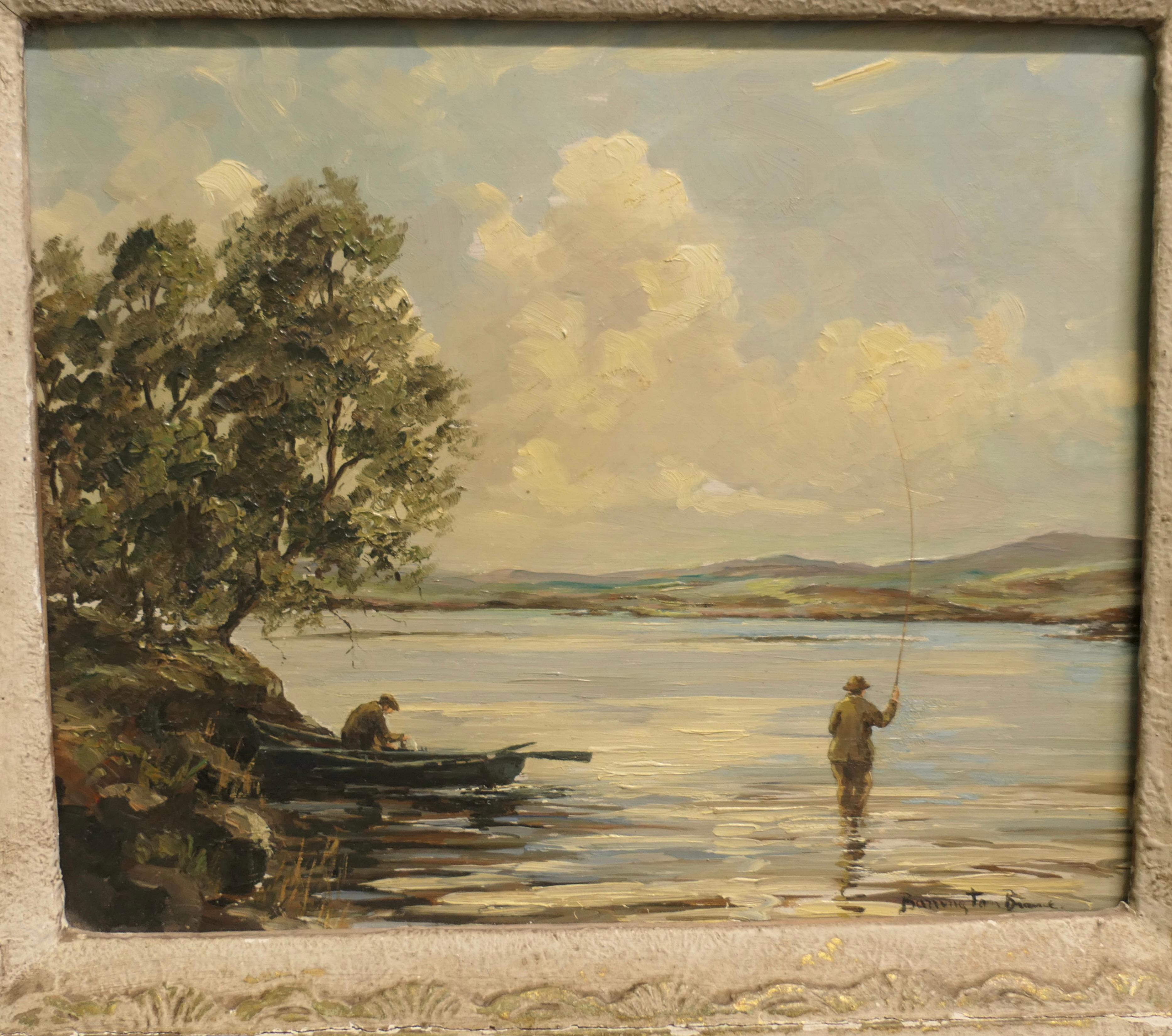 Original Ölgemälde von William Ellis Barrington-Browne Ein schönes Stück (Farbe) im Angebot