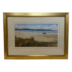 Original Oil Painting Edith Sproule 1990s Irish Wall Art Guilted Impressionism