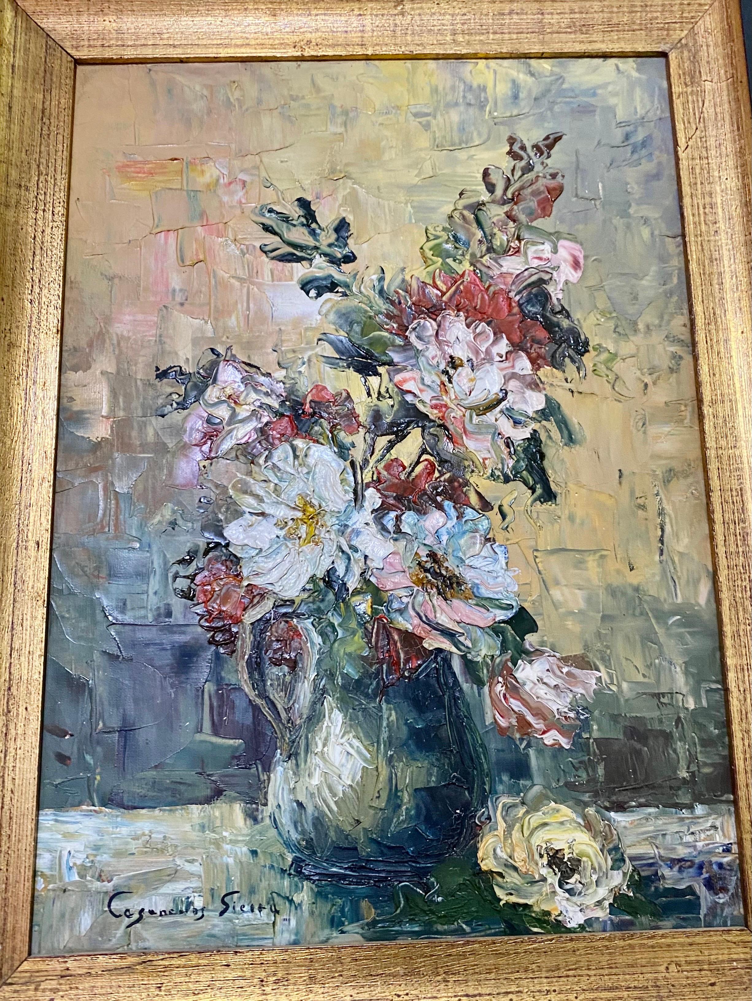 peinture bouquet de fleurs moderne