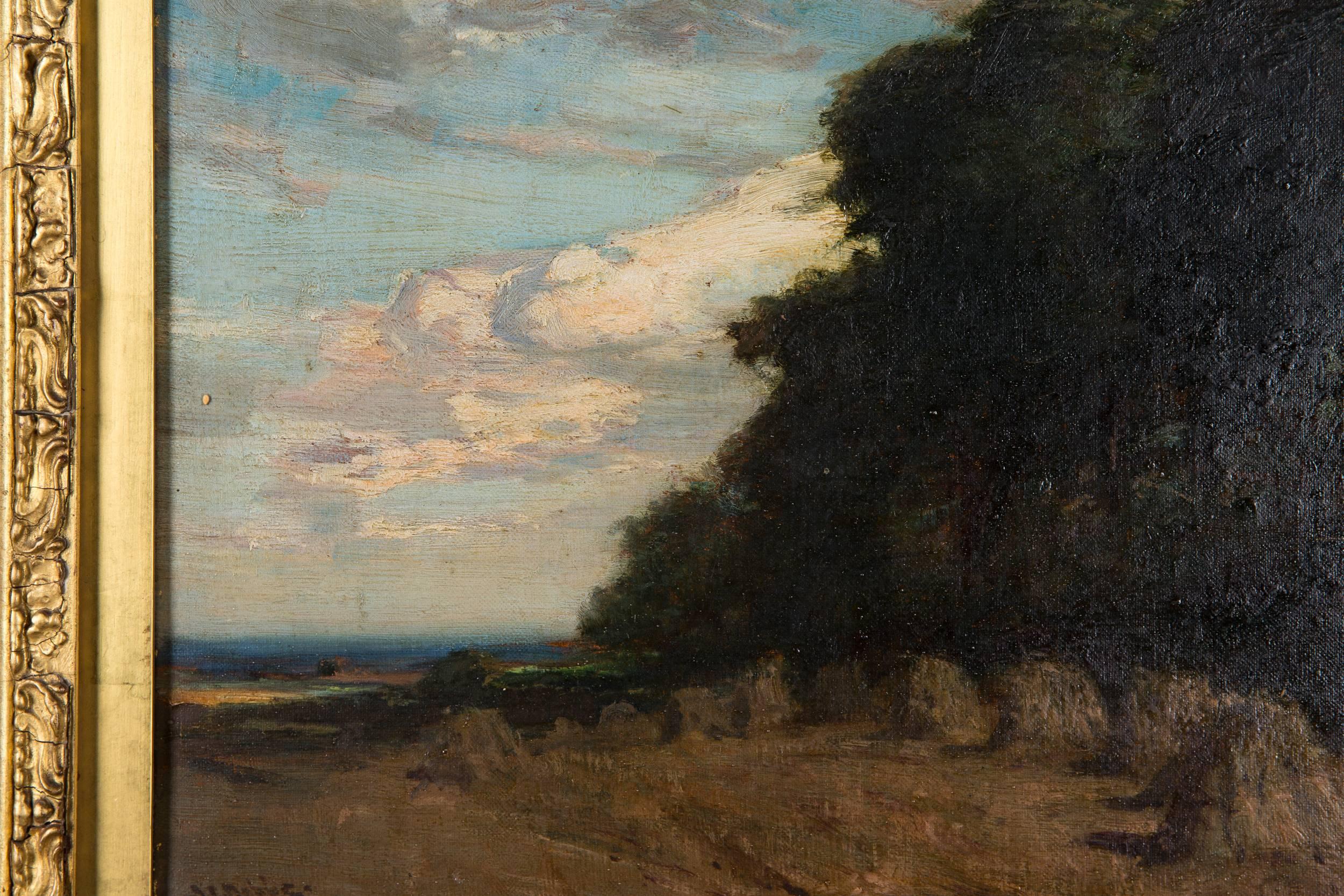 Unknown Original Oil Painting Landscape by James Campbell, 1846-1913