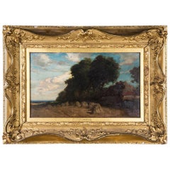 Paysage original peint à l'huile par James Campbell:: 1846-1913