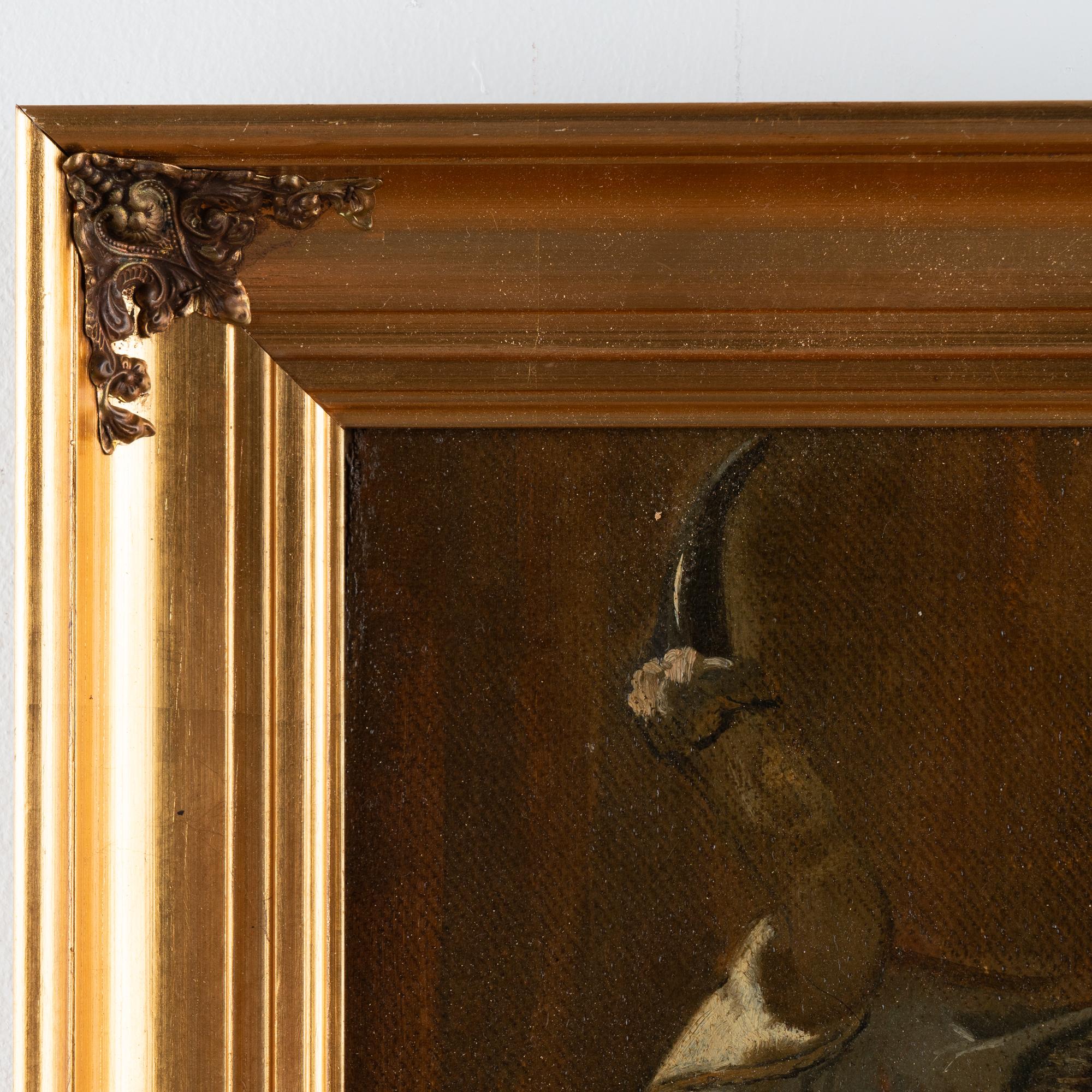 Original Oil Painting of Bull by Ernst Meyer of Denmark circa 1850 For Sale 2