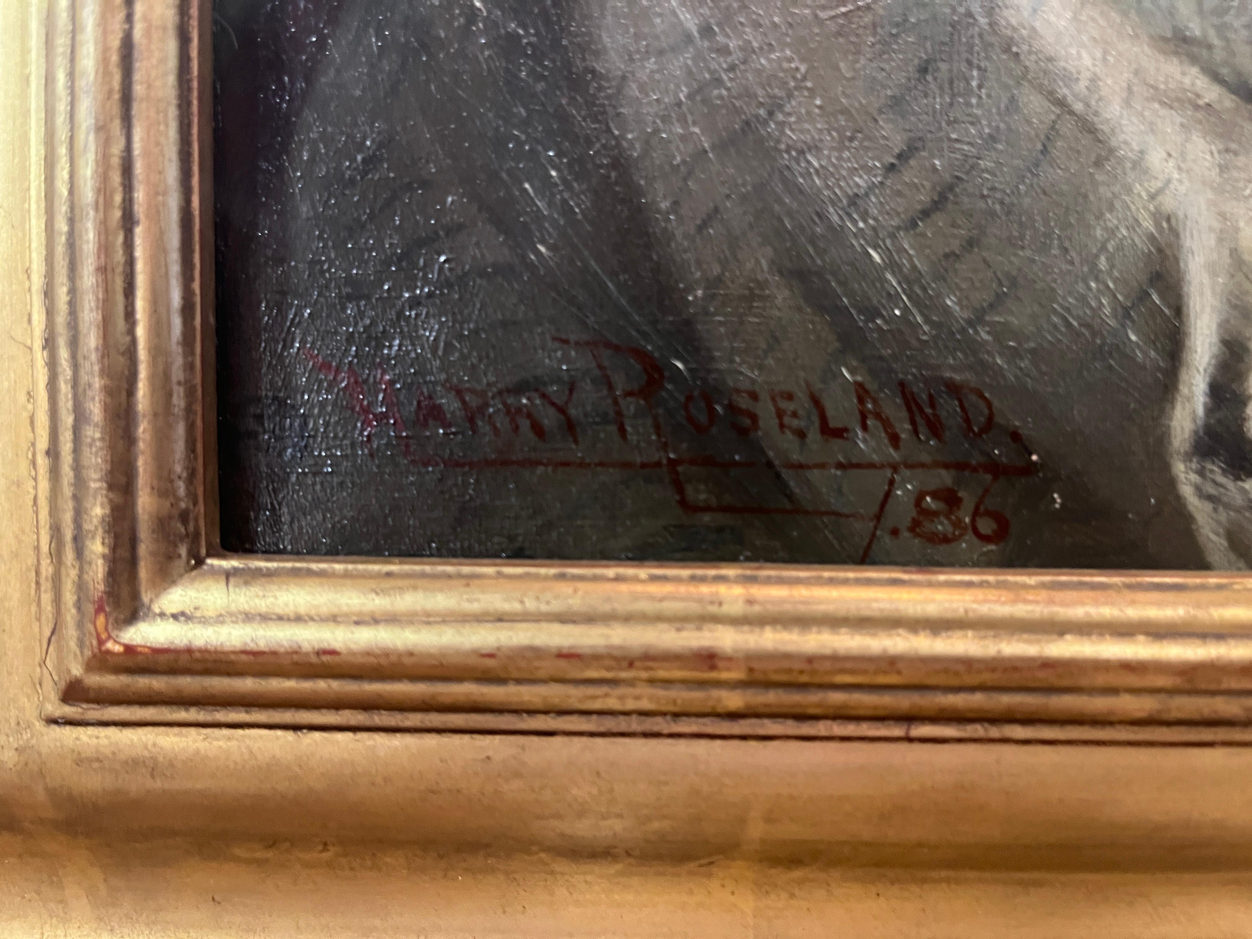 Pittura ad olio originale di ragazza di Harry Roseland In condizioni buone in vendita a Scottsdale, AZ