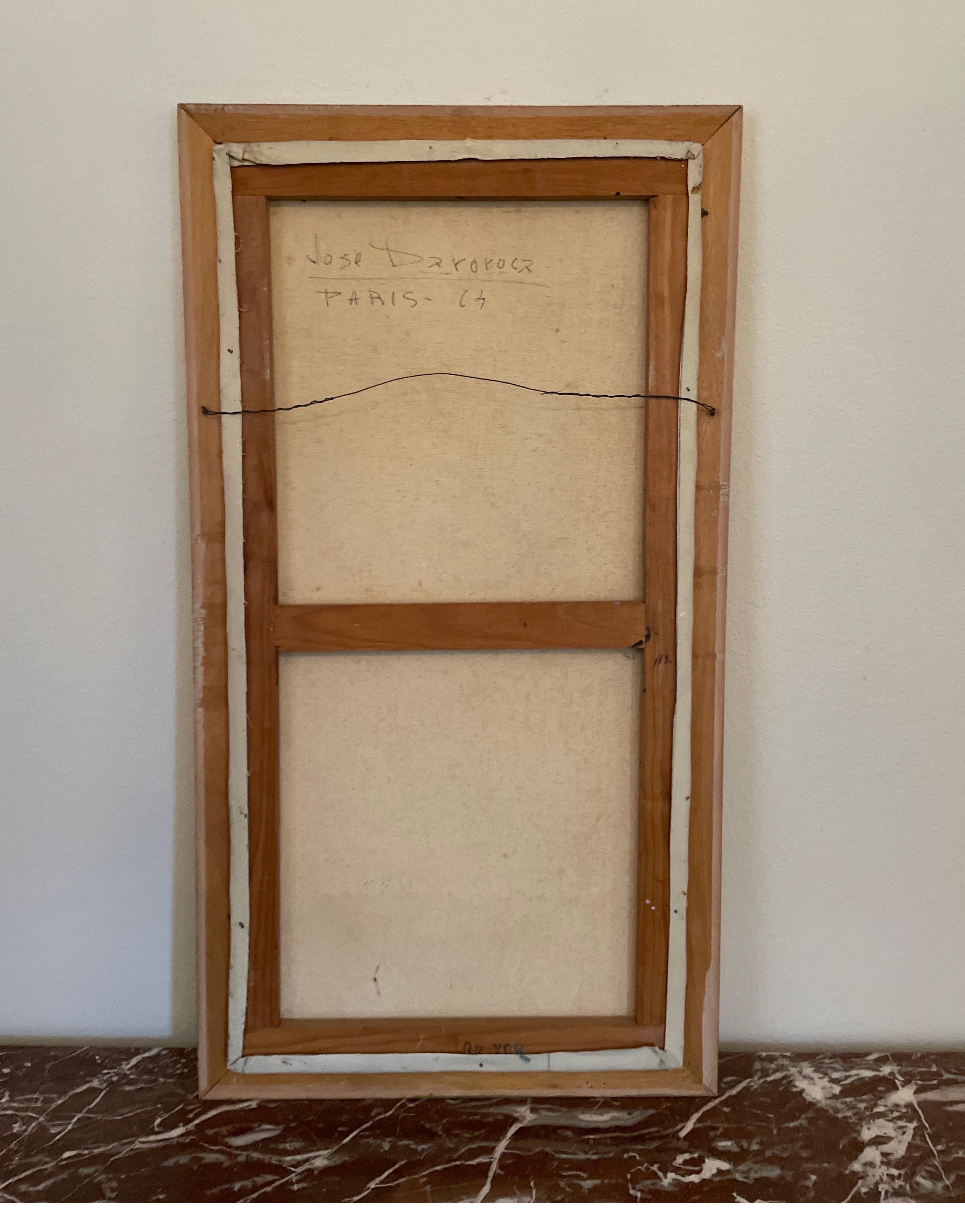 Original Ölgemälde von Pariser Straßenszene Signiert Darorocz im Angebot 4