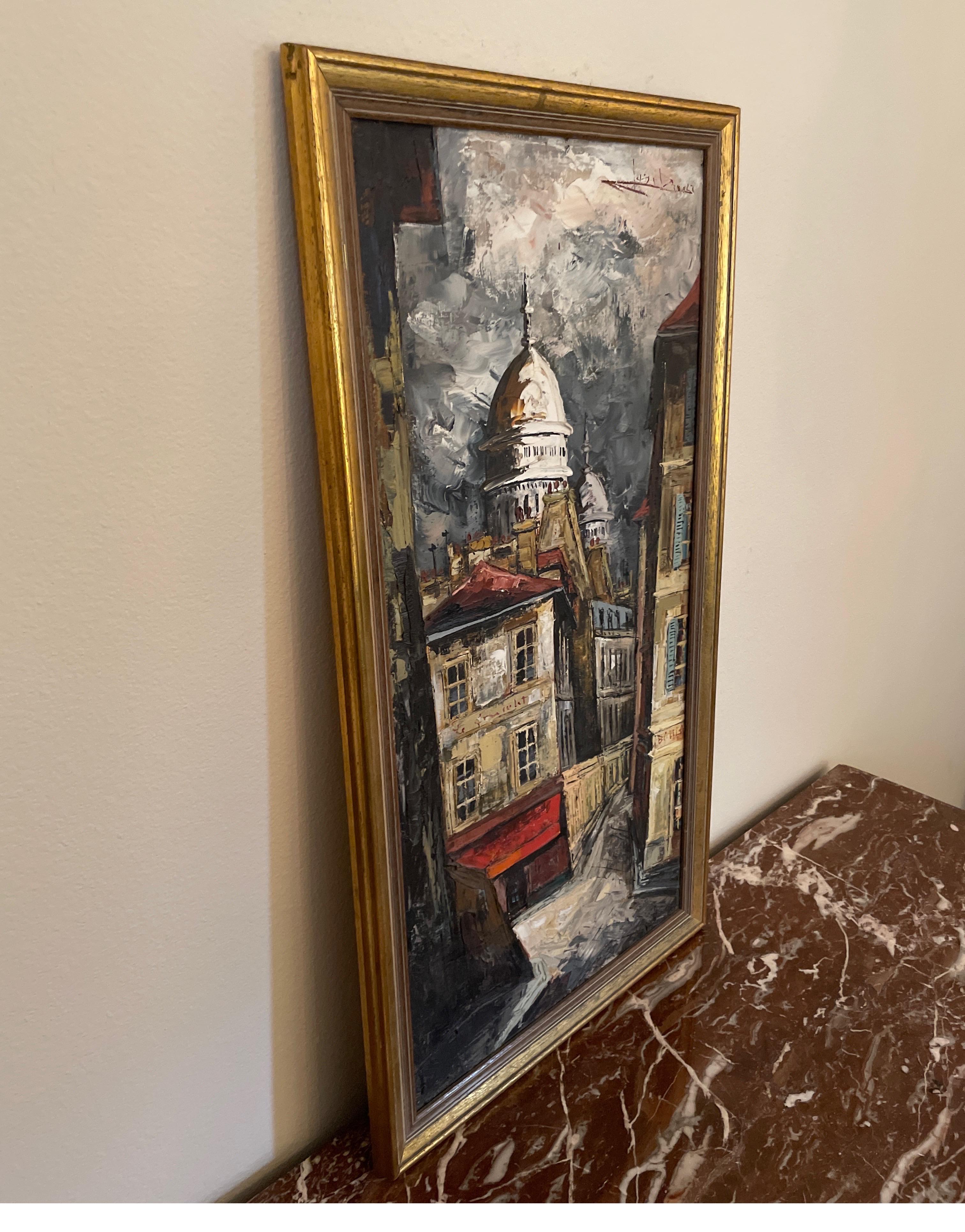 Original Ölgemälde von Pariser Straßenszene Signiert Darorocz im Zustand „Gut“ im Angebot in West Palm Beach, FL