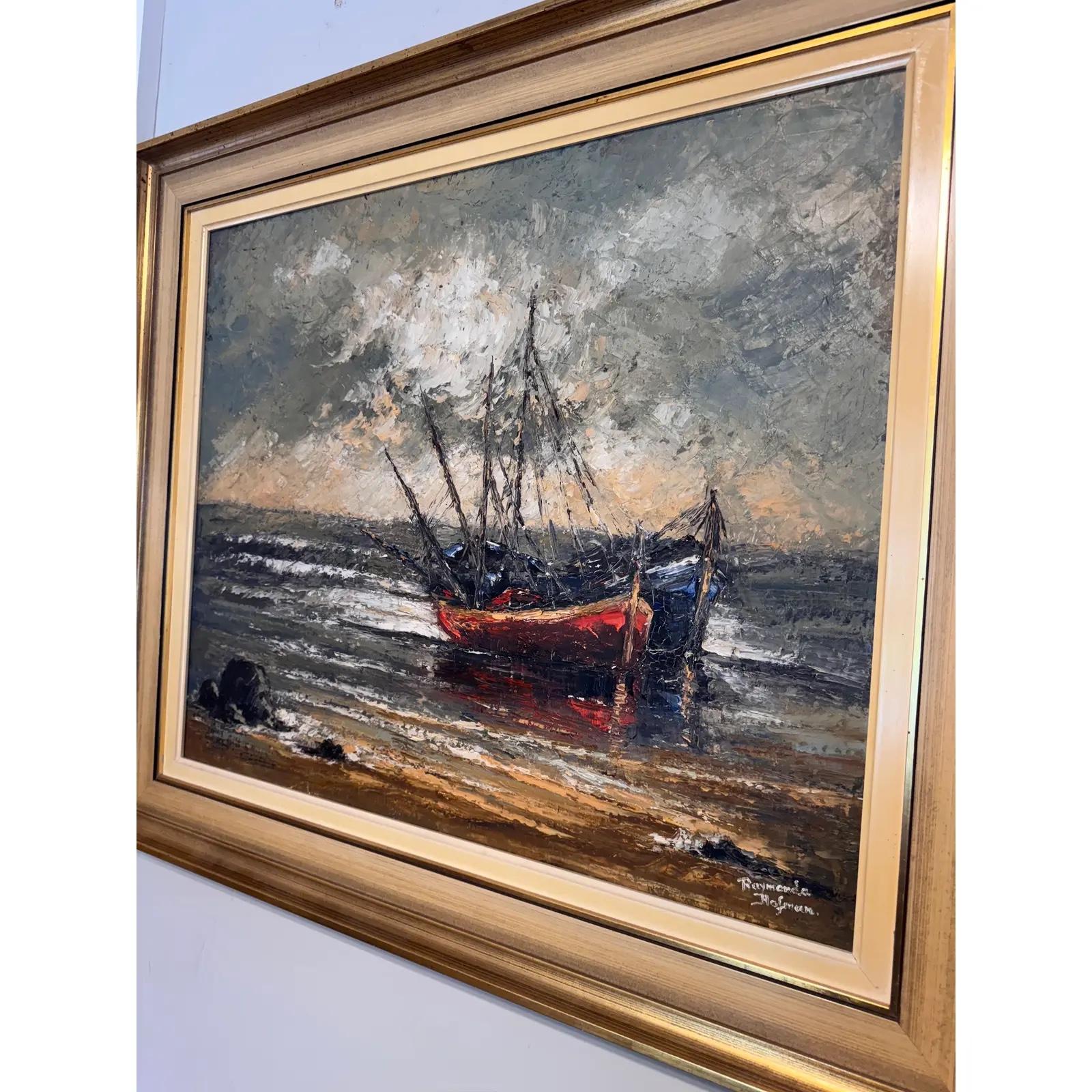 Original Ölgemälde von Schiff (20. Jahrhundert) im Angebot