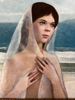 Peinture à l'huile originale sur toile de l'artiste coté Wade Reynolds