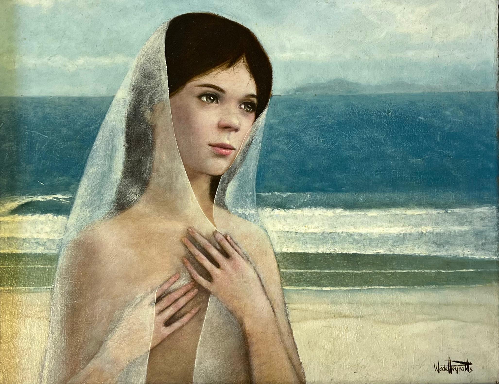 Pintura al óleo sobre lienzo original del artista cotizado Wade Reynolds finales del siglo XX en venta