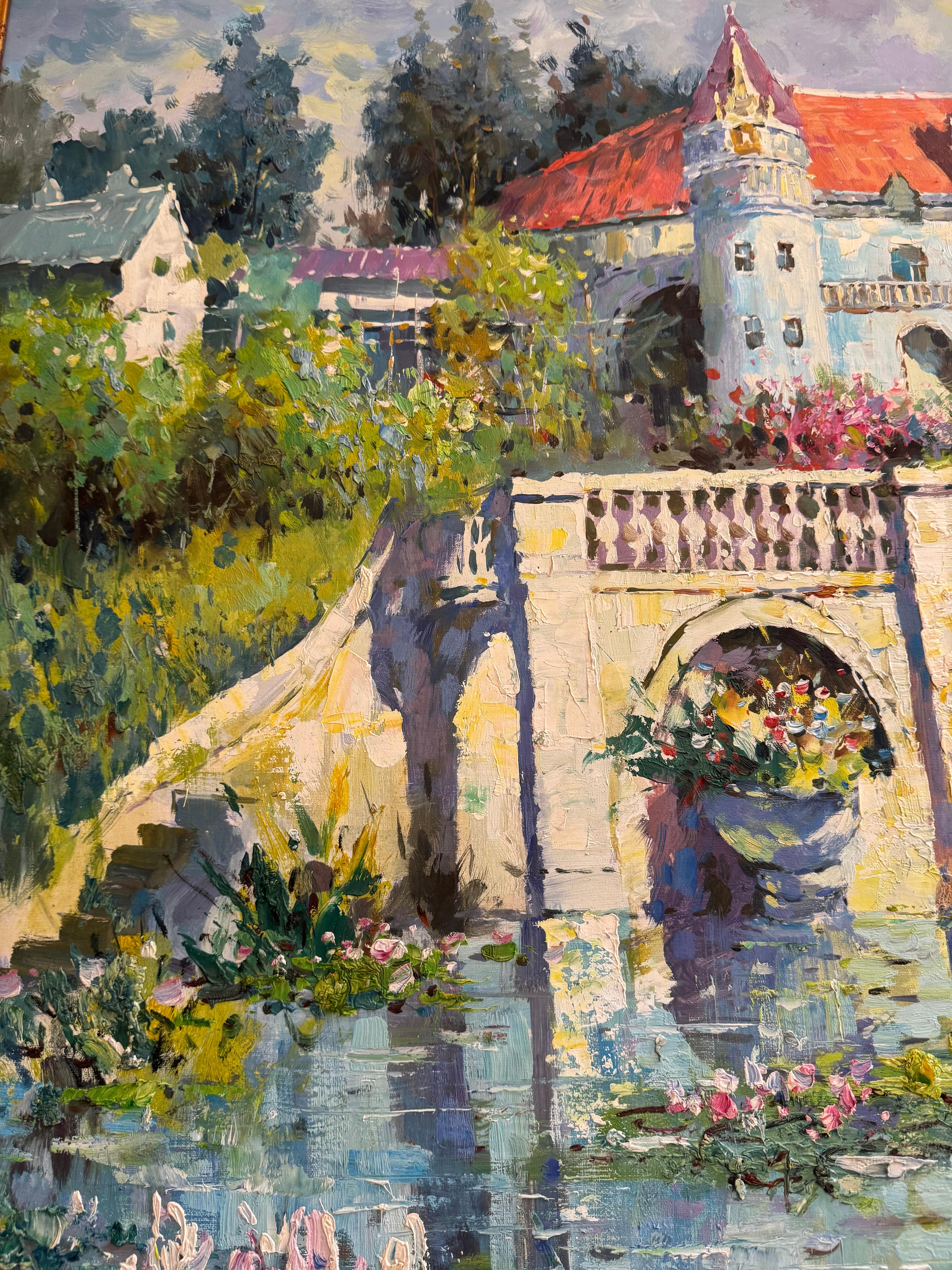 Original Oil painting replica of first 20 century artist Colin Campbell Cooper For Sale 7