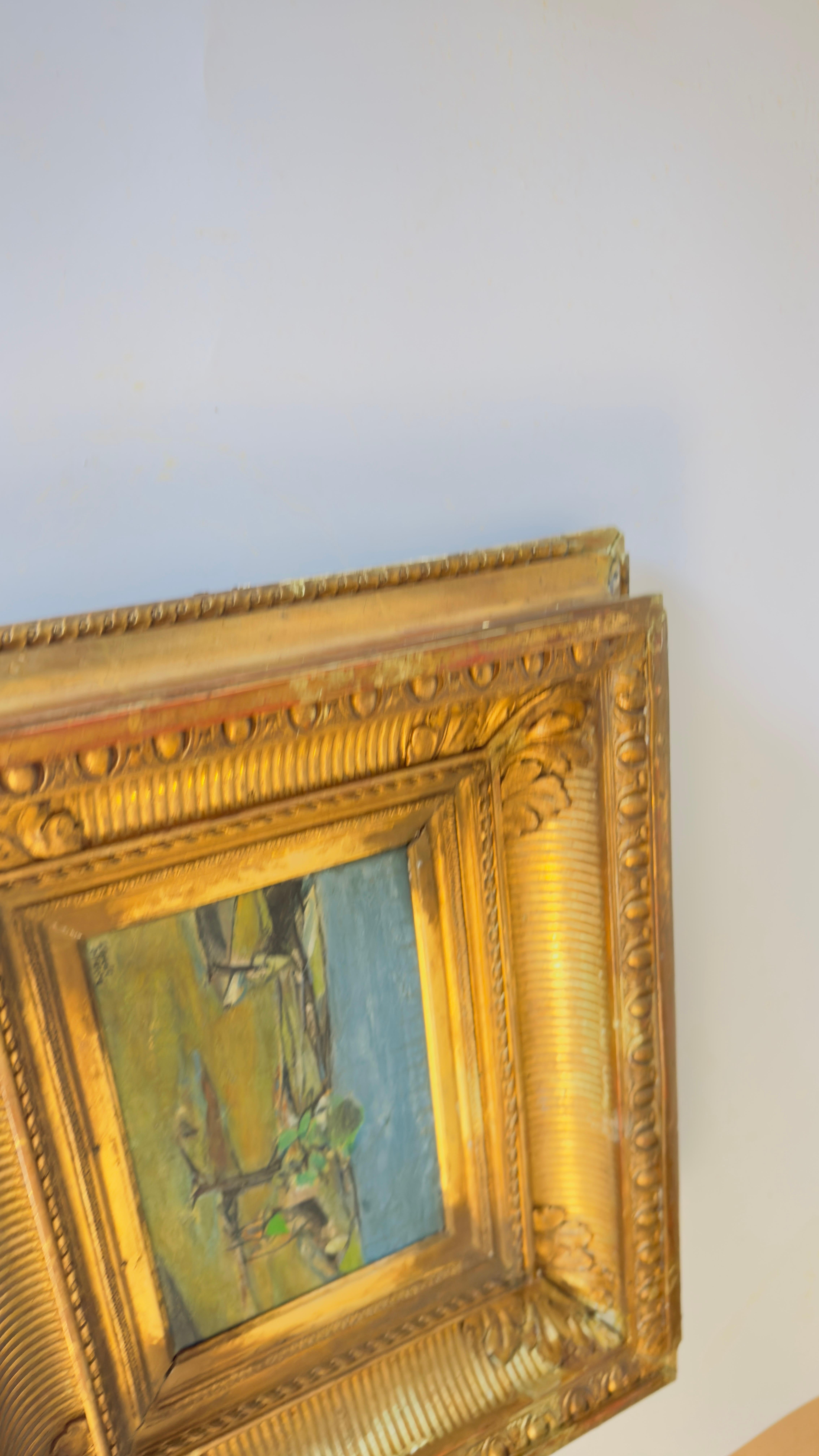 Metà XX secolo Pittura ad olio originale raffigurante un terreno di campagna 20° di Jean Claude Bédard in vendita