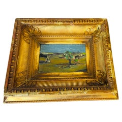 Original Oil Painting Representing Country land 20th by Jean claude Bédard