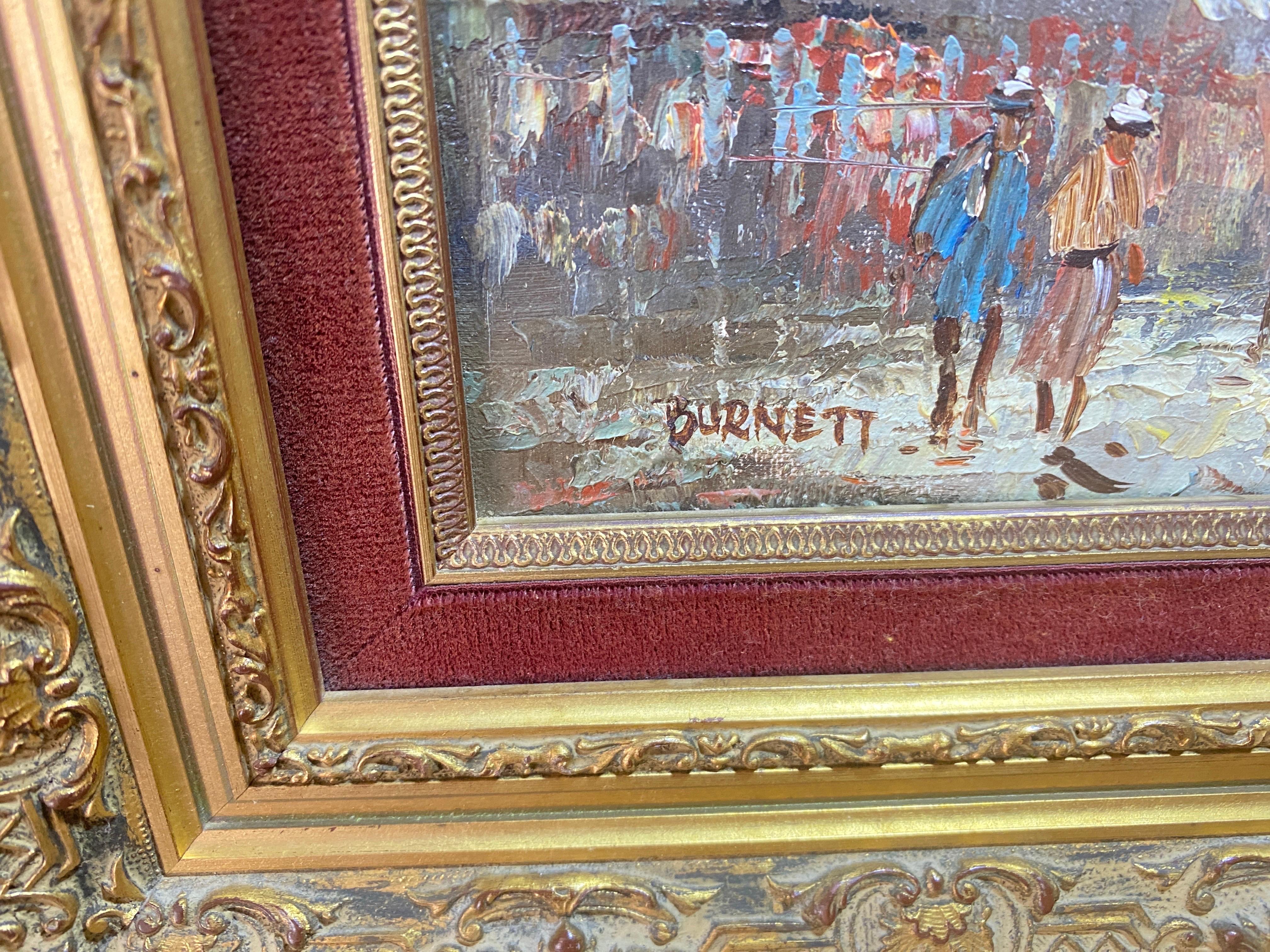 Original Oil Painting Representing Montmartre Signed Fance Early 20th Century 7
