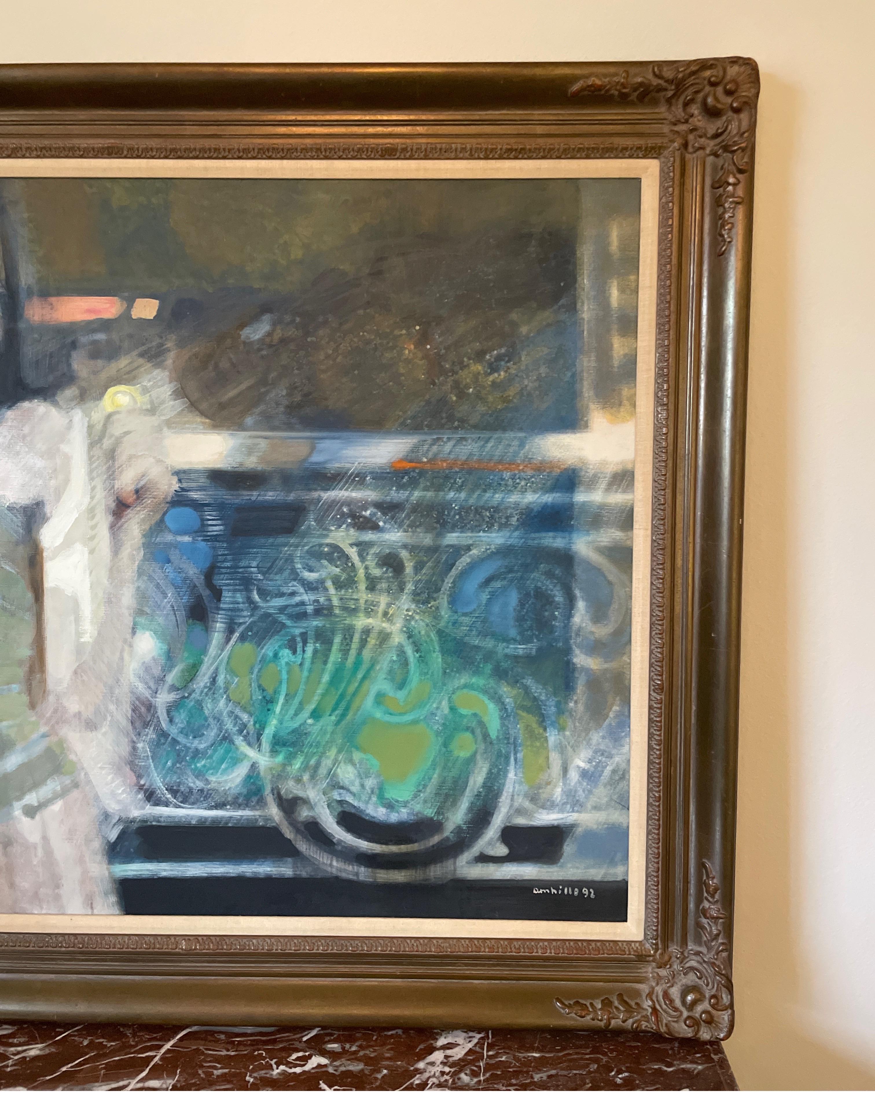 Original-Ölgemälde mit dem Titel „Le Reveil“ von Paul Gaston Ambille (Französisch) im Angebot