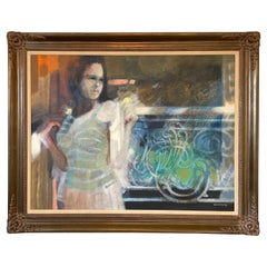Original Oil Painting Titled " Le Reveil " by Paul Gaston Ambille
