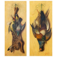 Pinturas al óleo originales de Juego de colgar por Michelangelo Meucci