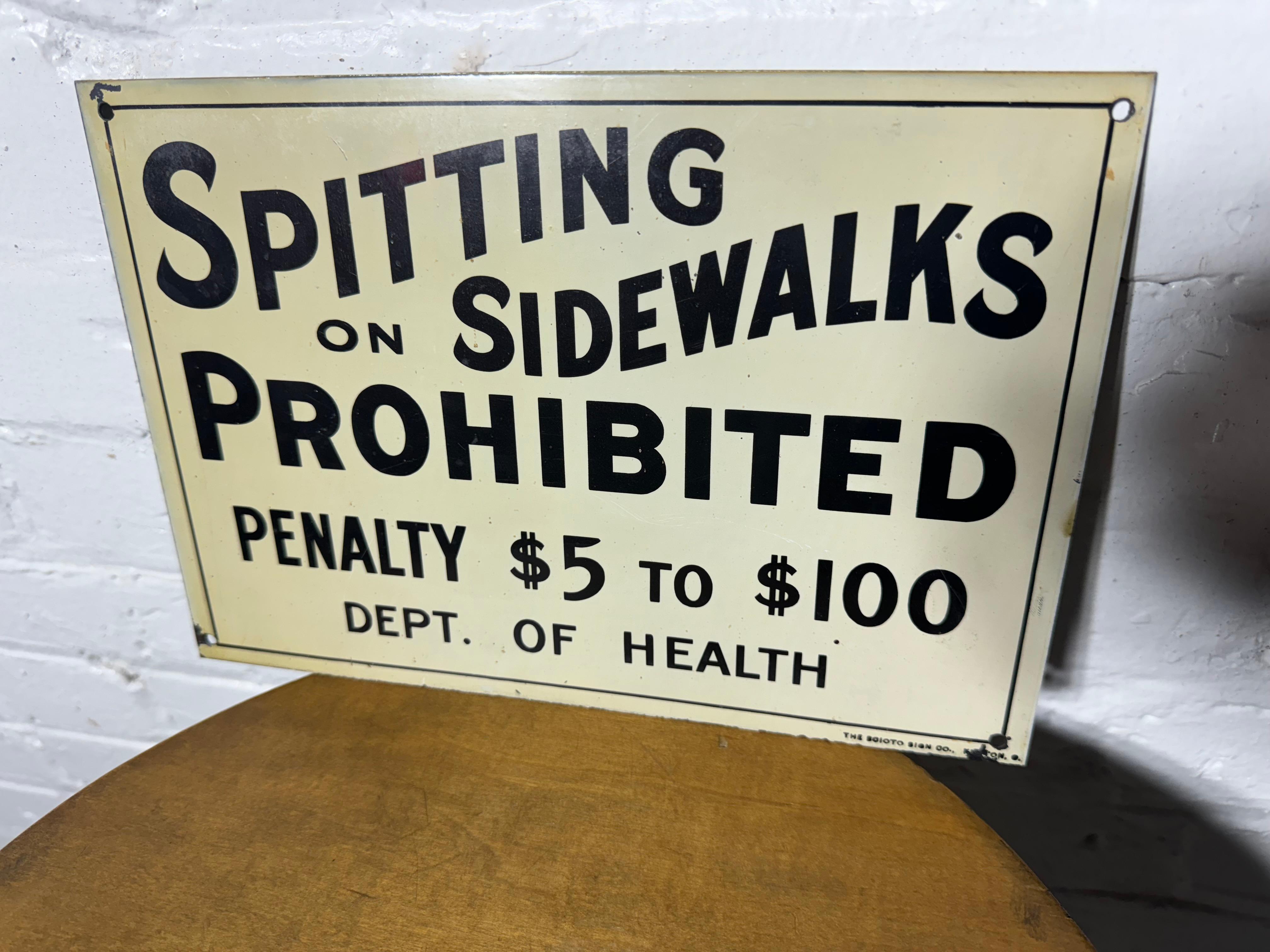 Industrial Original OLD Porcelain Sign 