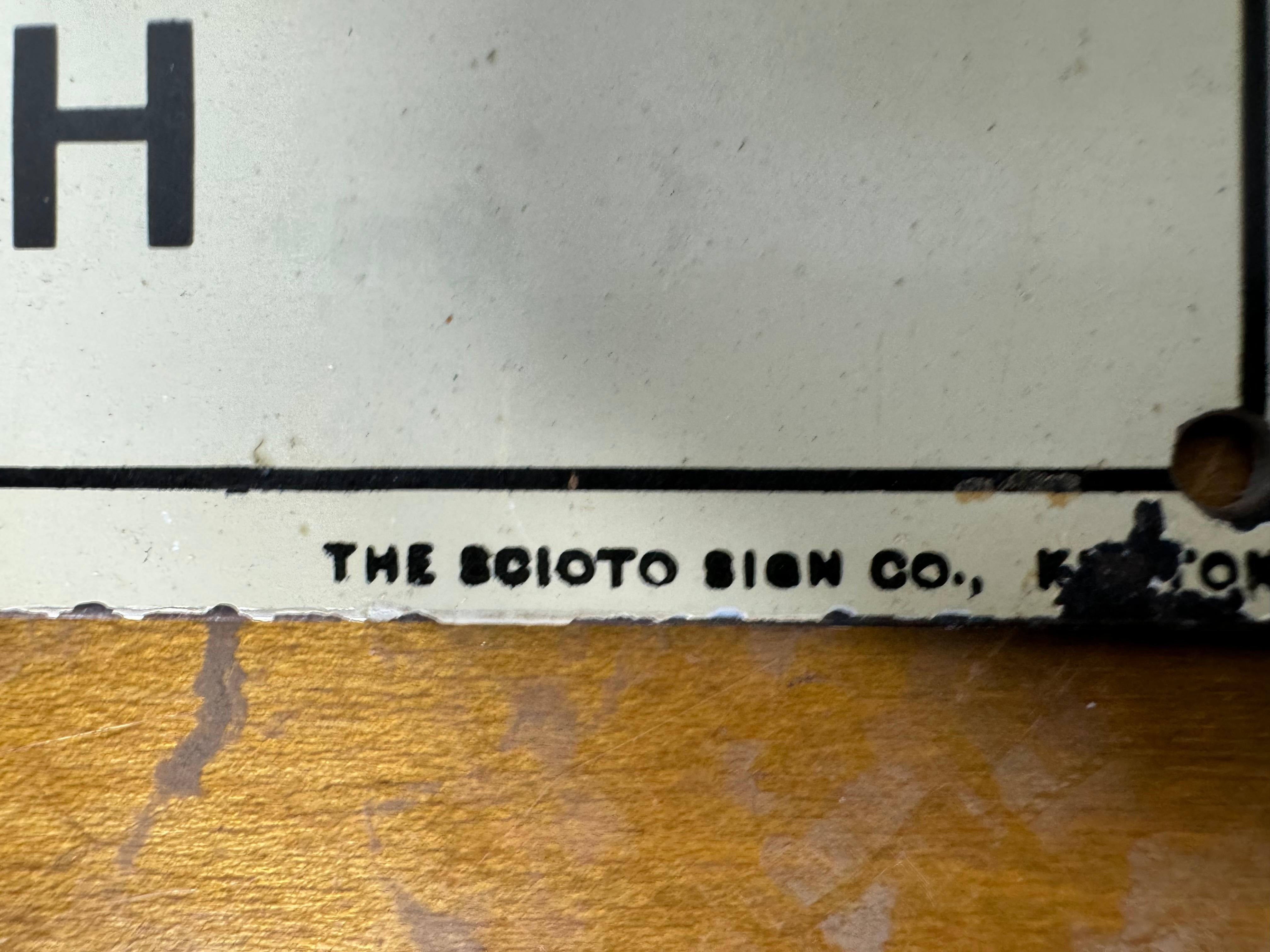 Original OLD Porcelain Sign 