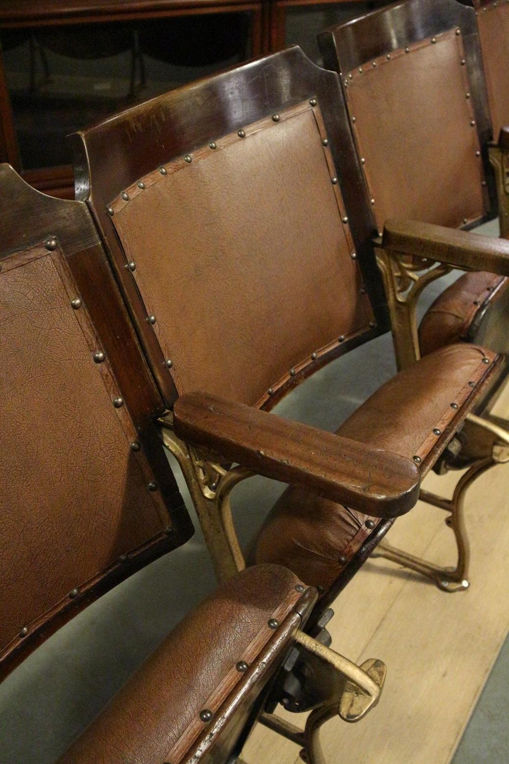 Early 20th Century Original Old Theater Seats