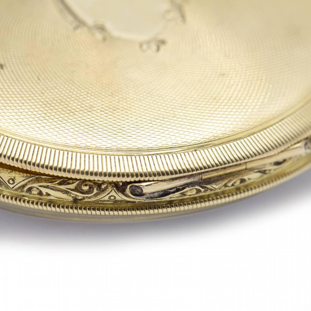 Women's or Men's Original OMEGA Pocket Watch in Yellow Gold For Sale