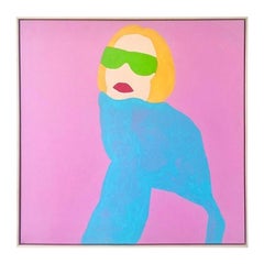 Peinture acrylique originale Op Art sur toile