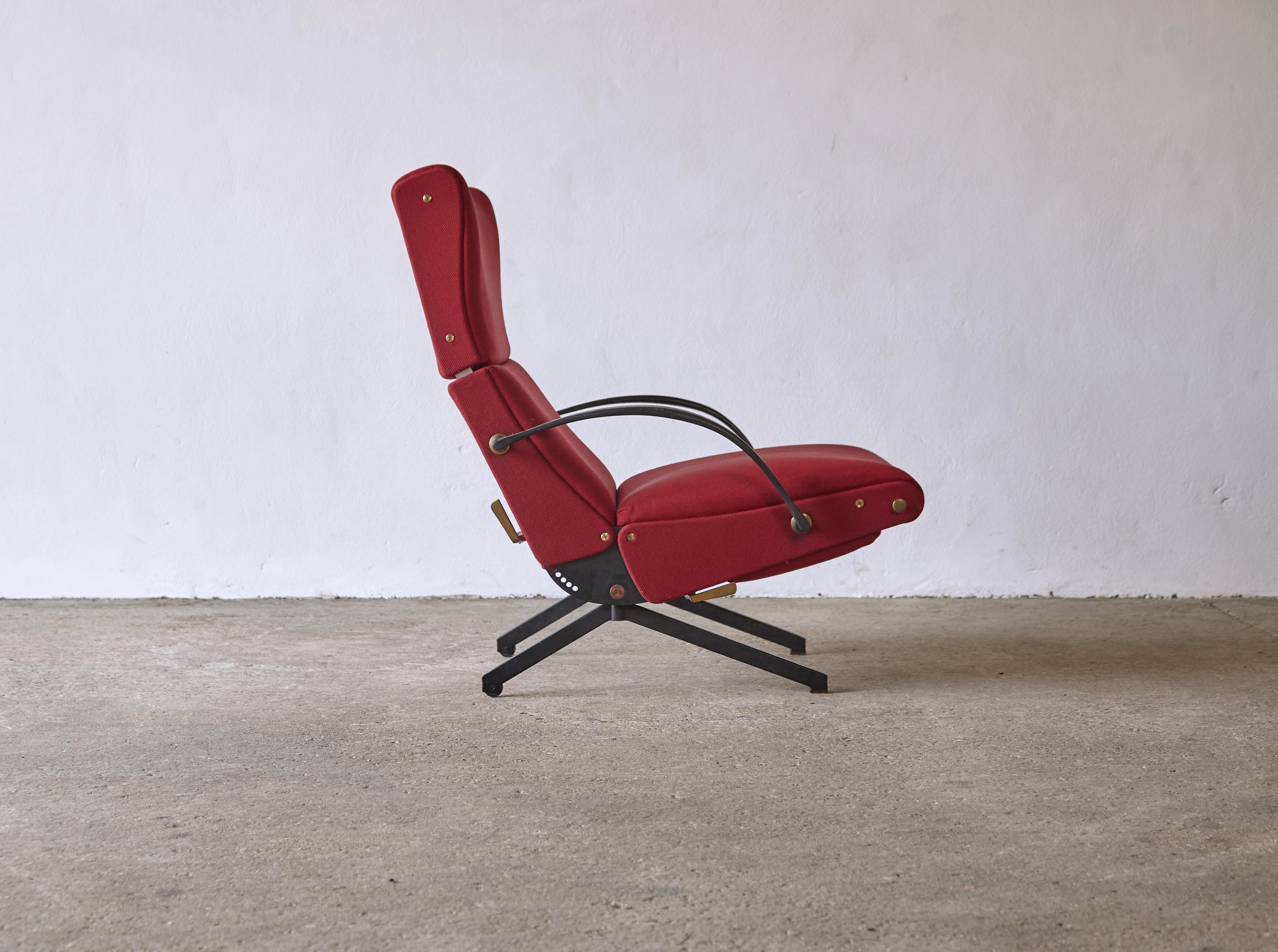 Original Osvaldo Borsani P40 Reclining Chair, Tecno, Italy, 1950s/60s For Sale 3