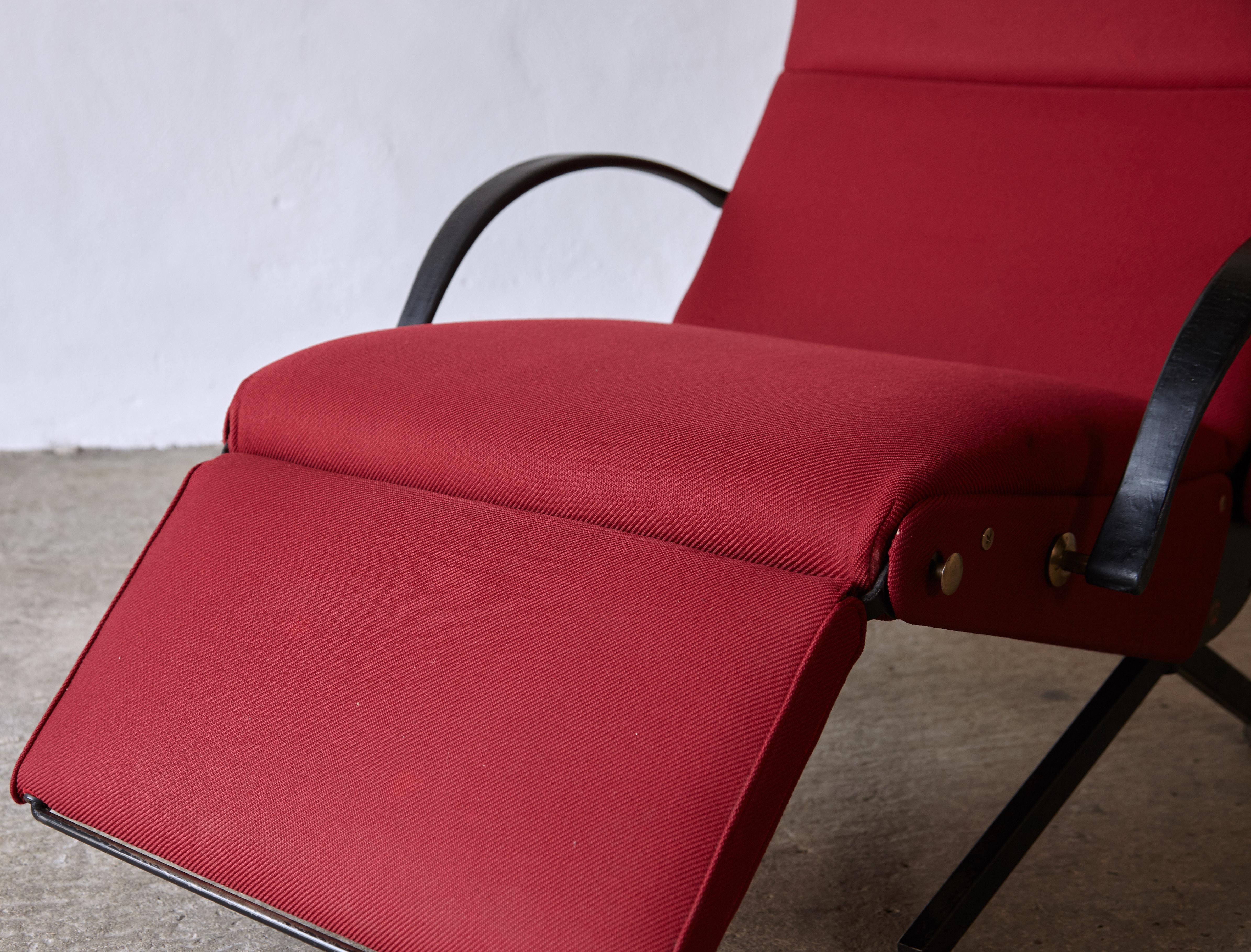 Original Osvaldo Borsani P40 Reclining Chair, Tecno, Italy, 1950s/60s For Sale 5