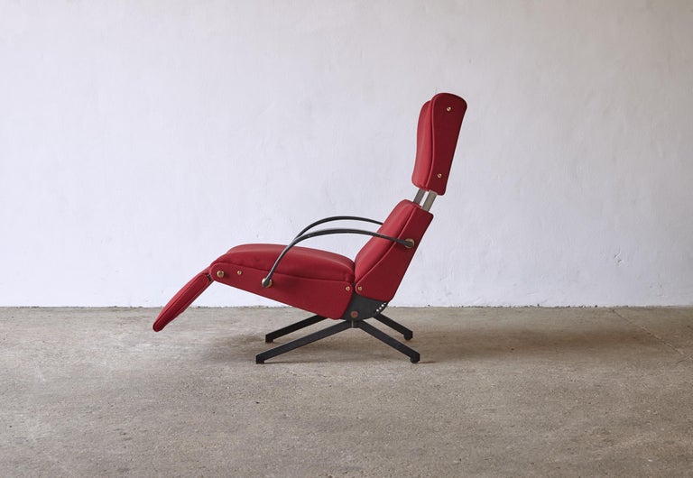 Mid-Century Modern Original Osvaldo Borsani P40 Reclining Chair, Tecno, Italy, 1950s/60s For Sale