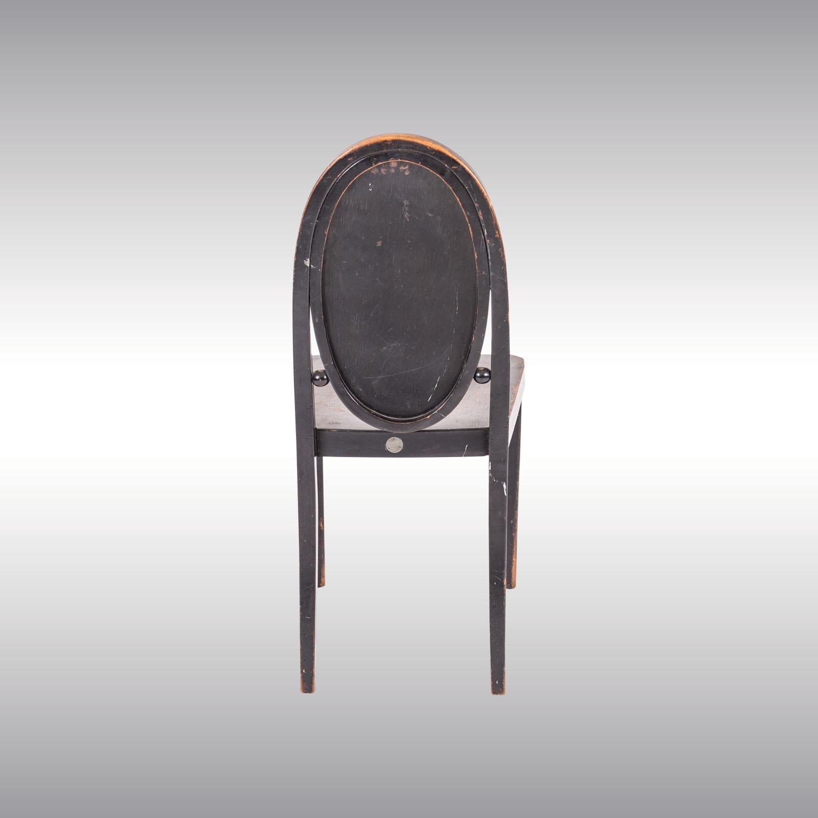 Austrian Original Otto Prutscher & Gebrueder Thonet Vienna Jugendstil Chair, 20th Century For Sale