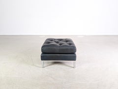Original Ottomane de Sede DS-0040 Leder Design Fußhocker schwarz