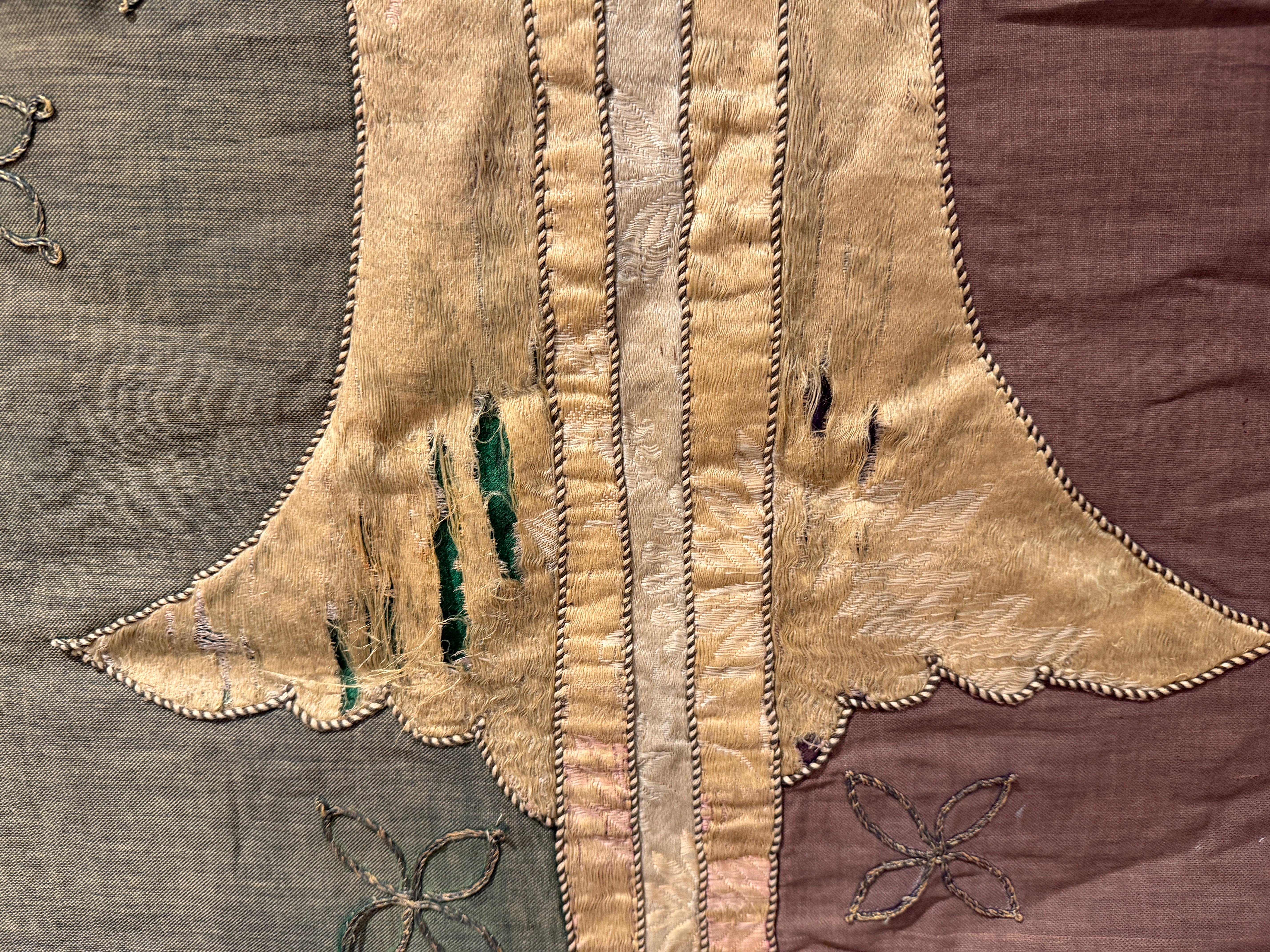 Lana Original Ottoman Embroidered Coverlet, circa 1880 in vendita