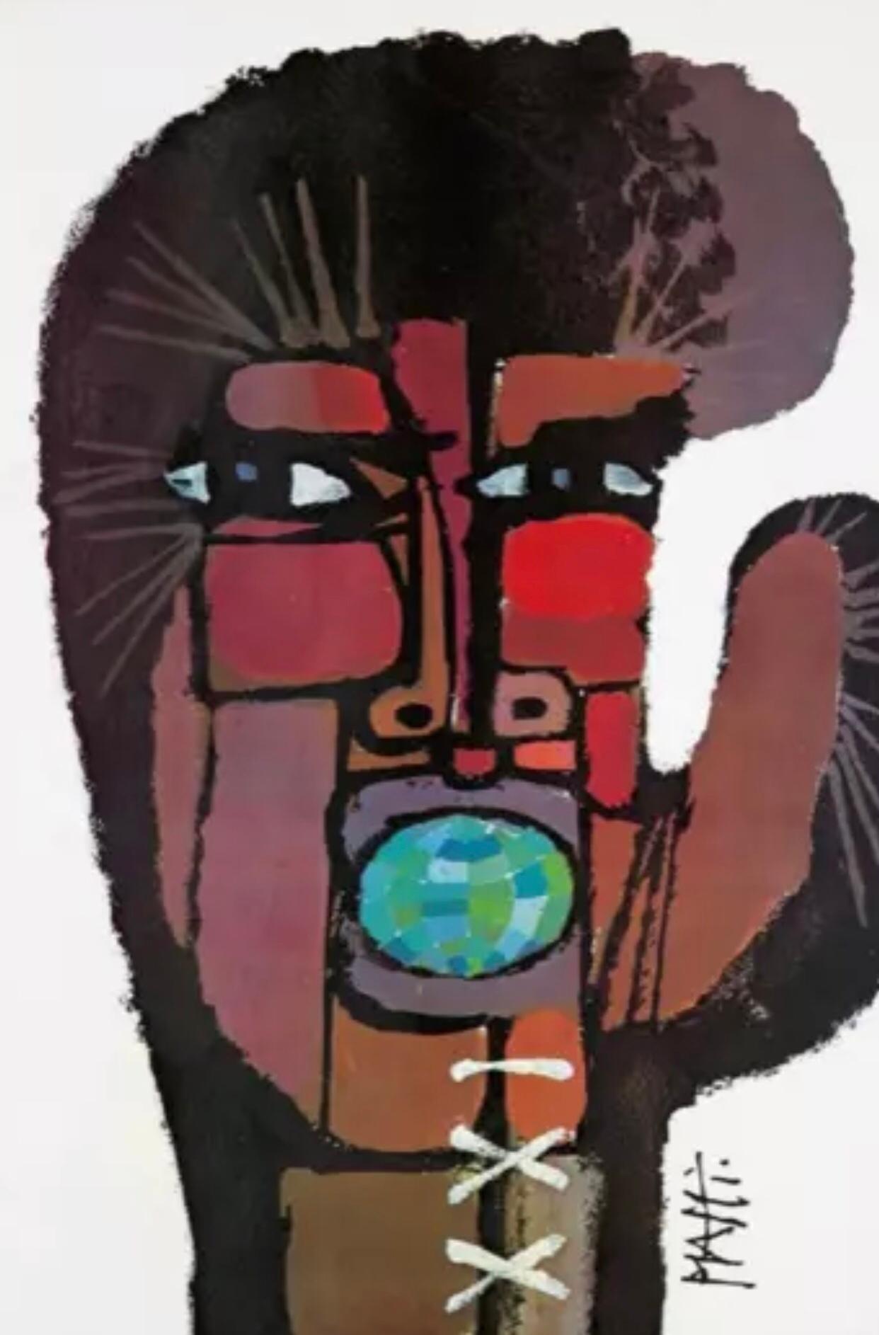 This original, oversized, offset lithograph  exhibition poster, called 