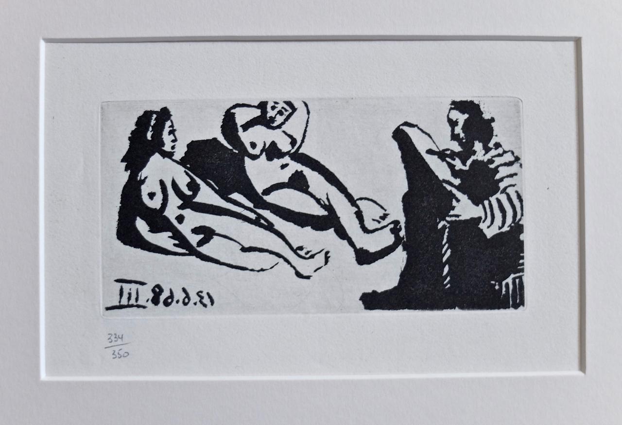 Pablo Picasso, original etching from Fernando de Rojas 