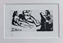 Original Pablo Picasso Etching from La Celestine, Bloch, 1637