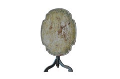 Original Paint 18th Century Swedish Rococo Tilt-Top Table