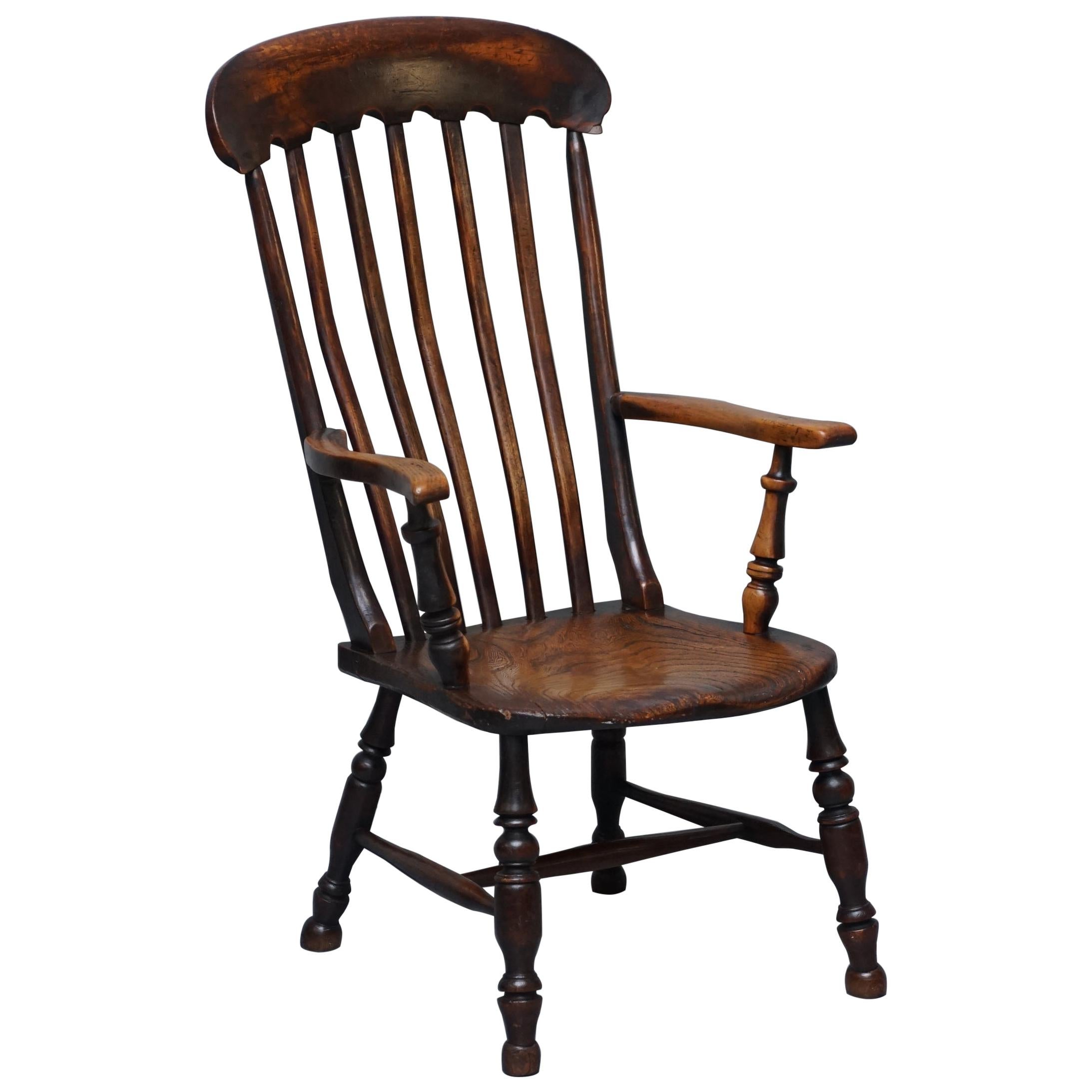 Oxford Windsor-Sessel aus Ulmenholz, 19. Jahrhundert, unberührt im Angebot