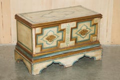 ORIGINAL PAINT SiNGLE DRAWER STORAGE TRUNK OR CHEST IDEAL AS TOYS OR TV STAND