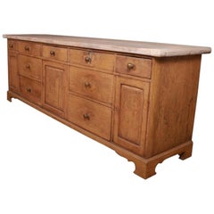 Antique Original Painted 19th Century Dresser Base