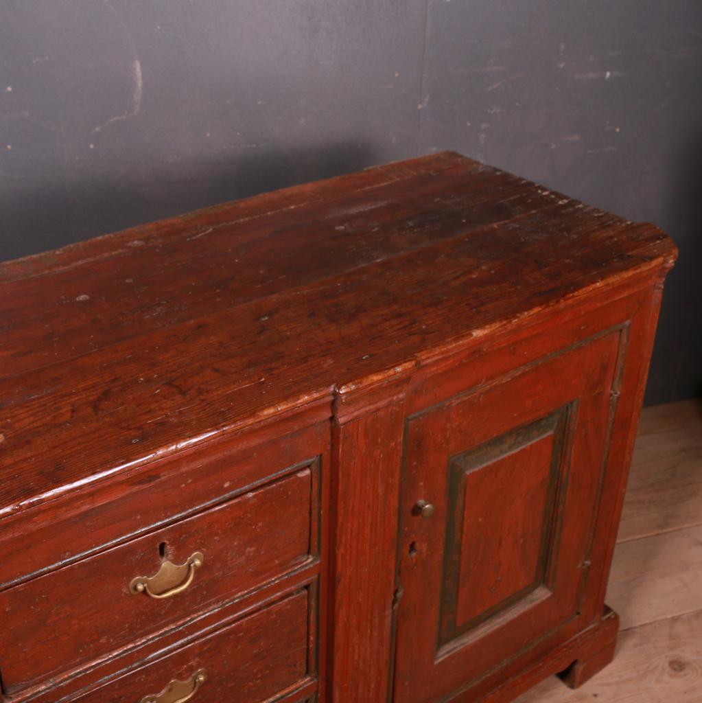 Original Painted Architectural Dresser Base In Good Condition In Leamington Spa, Warwickshire